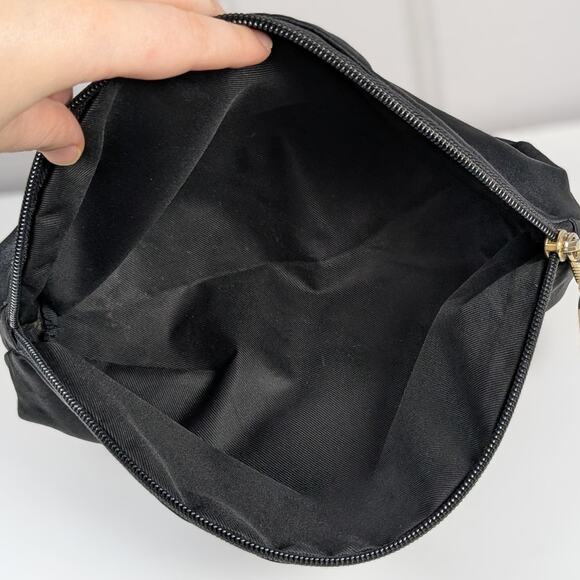 Authentic 90s Vintage Moschino Redwall 40970 Black and Gold Zip Pouch Bag *READ - Picture 13 of 15